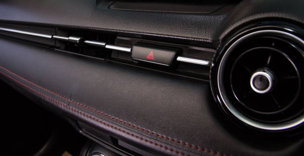 istock Luxury car Interior, Car air conditioner 821489816