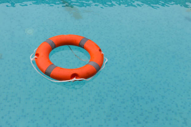 istock Lifebuoy in the swimming pool 821490510