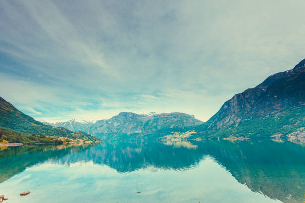 istock Mountains and fjord in Norway, 821497174