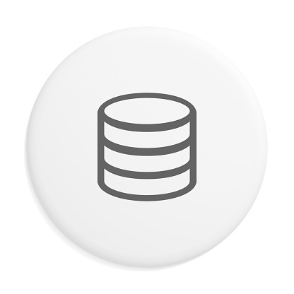 Database big data symbol badge