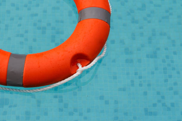 istock Lifebuoy in the swimming pool 821505224