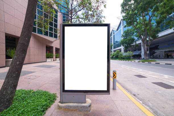 istock billboard blank on road with city view background for advertising 821505740