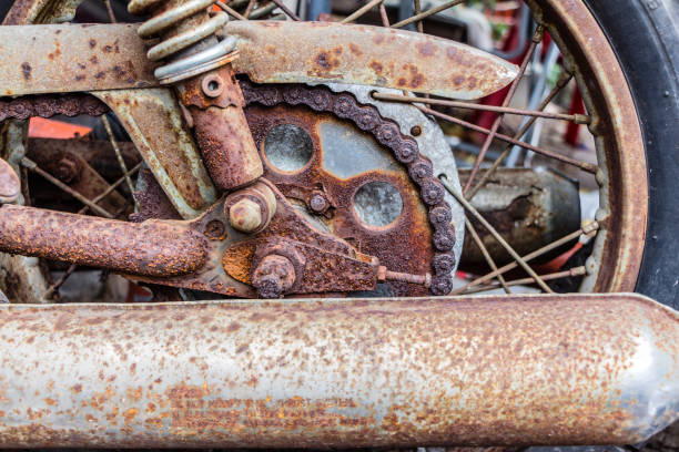 istock Part of old motorcycle 821509562