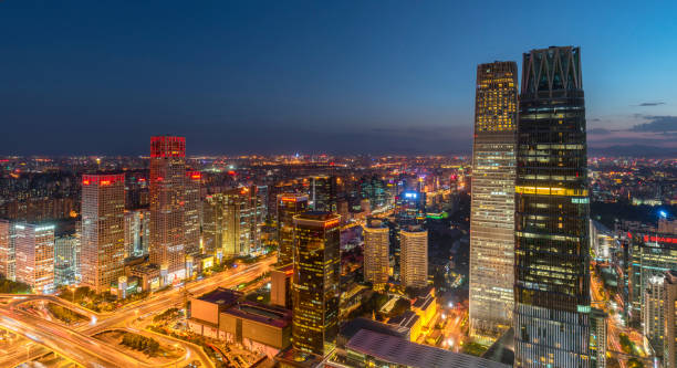 istock beautiful nightscape of beijing skyline,Beijing,China 821521074