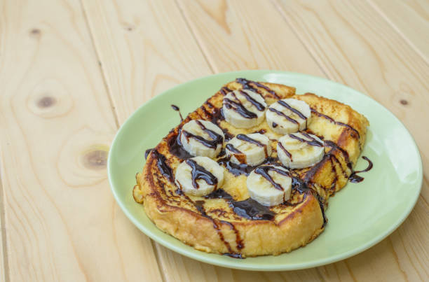 istock French Toast with Chocolate Banana 821533092