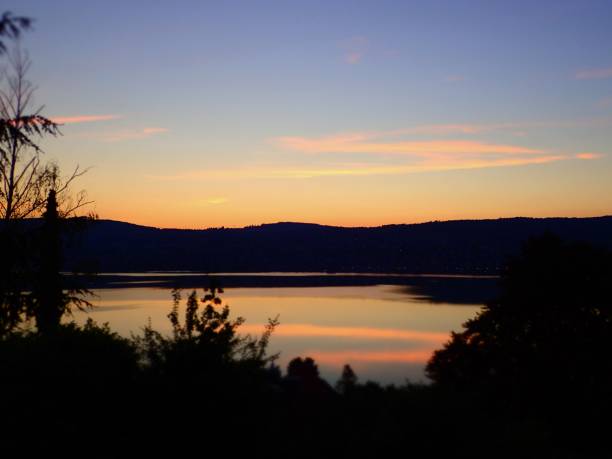 istock Beautiful sunrise at Lake Zurich 821533222