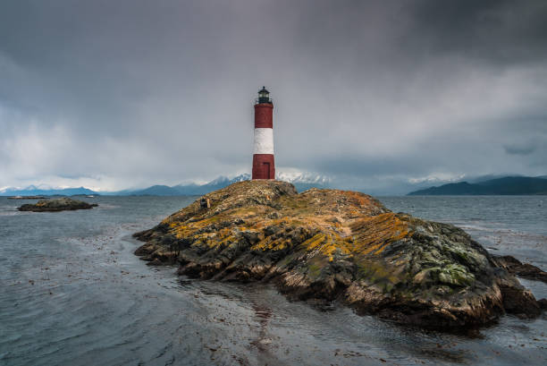 istock Les Eclaireurs lighthouse, lighthouse at the end of the world 821543812