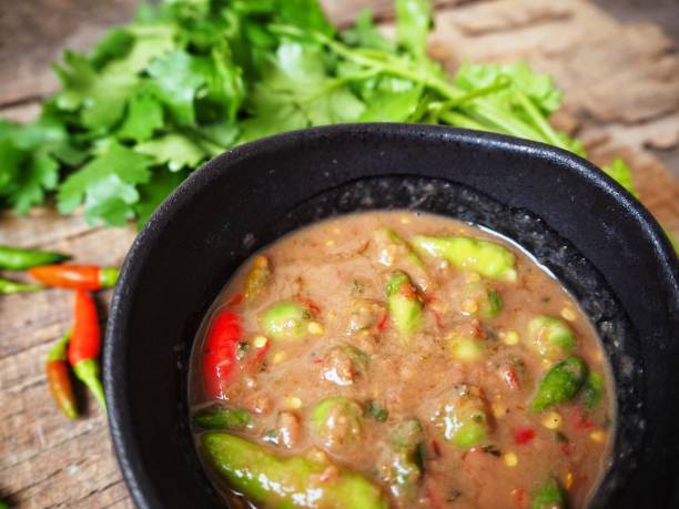 istock Chili and shrimp paste Thai food 821547842