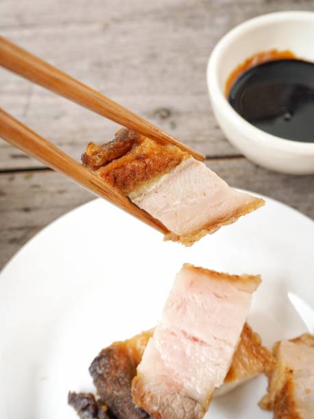 istock Pork belly grilled Chinese food 821555668