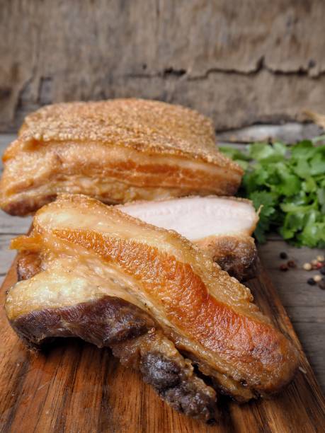 istock Pork belly grilled Chinese food 821555990