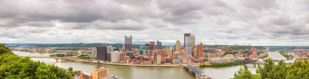 istock Panoramic aerial overview of Pittsburgh 821562570