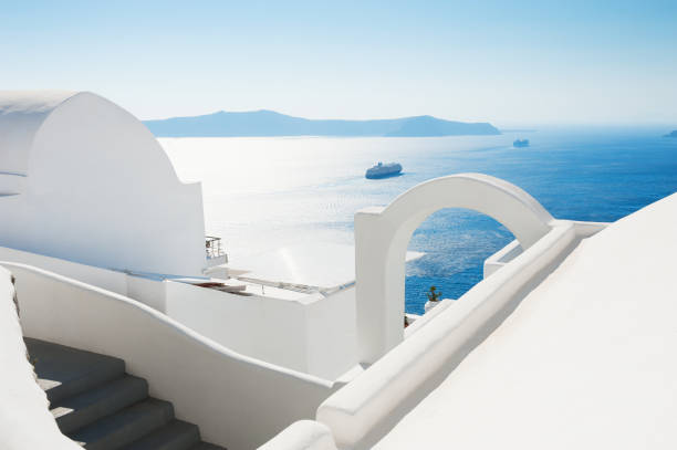 istock White architecture on Santorini island, Greece. 821569564