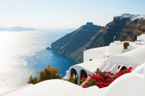 istock White architecture on Santorini island, Greece. 821569610