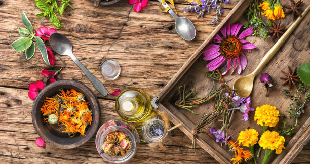 istock long poster with healthy herbs 821572290