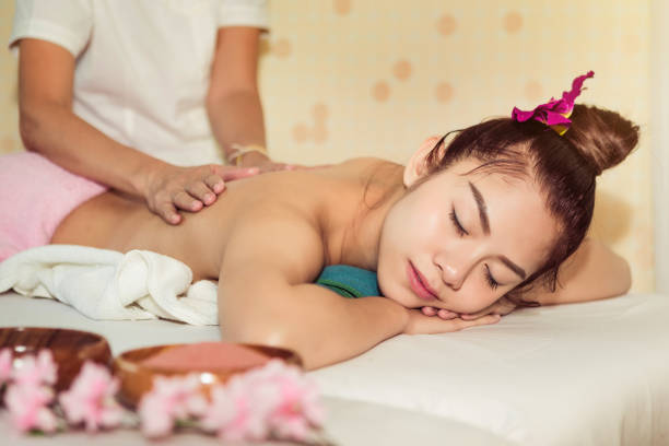 istock Thai Spa therapy on the girl 821583298