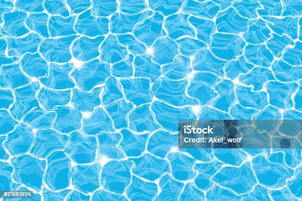 Water Surface Abstract Background Digitally Generated Vector Stock Illustration - Download Image Now