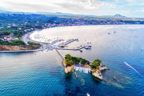 istock Agios Sostis with bidge, small island in Zakynthos, Greece 821586410