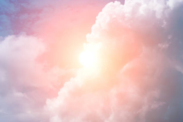 istock Beautiful light from the nature at sunset every day. 821586480