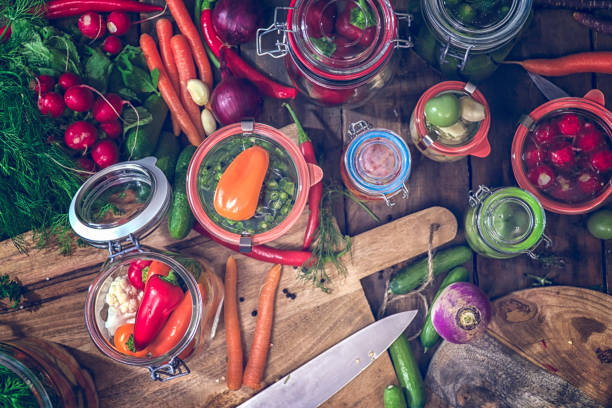 istock Preserving Organic Vegetables in Jars 821588494