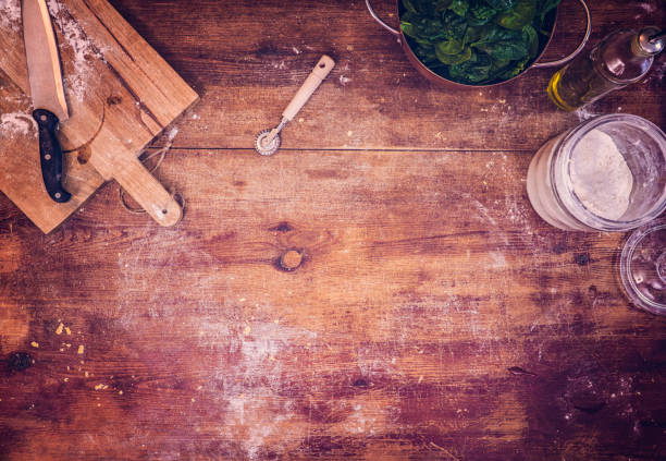 istock Preparing Homemade Pasta with Spinach 821594516