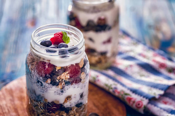 istock Yogurt with Fresh Berries and Cereals 821595720