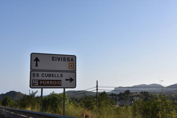 istock Road signs in Ibiza 821621386