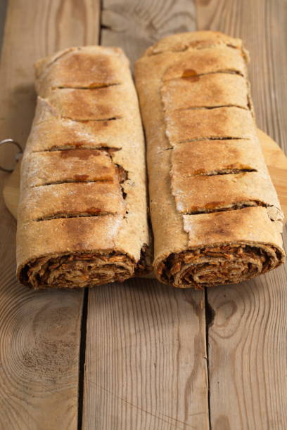 istock Pie homemade apple strudel 821621624
