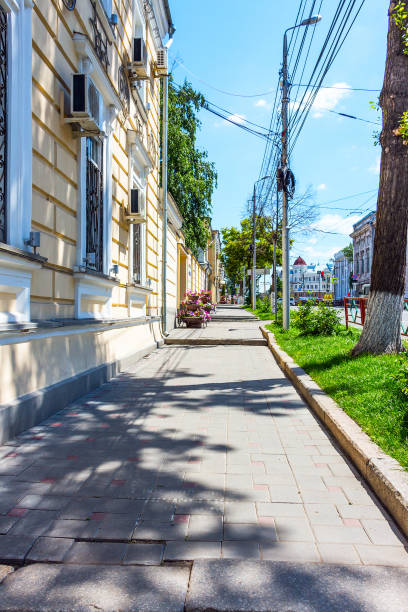 istock View of the city sidewalk 821630826