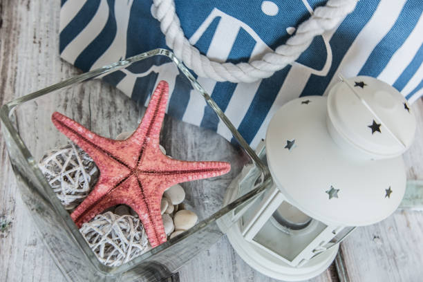 istock White lantern and glass bowl arrangement 821651696