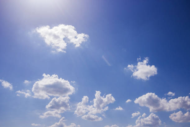 istock Blue sky with art of cloud 821654542