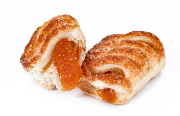 istock Bakery and pastry products with natural fruit jam on a white background isolated 821655678
