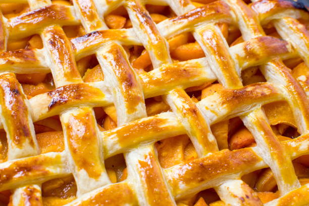 istock Homemade fruit sweet pie with golden crust 821672882