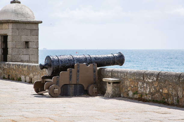 istock Old cannon on the Portuguese Fortress 821676066