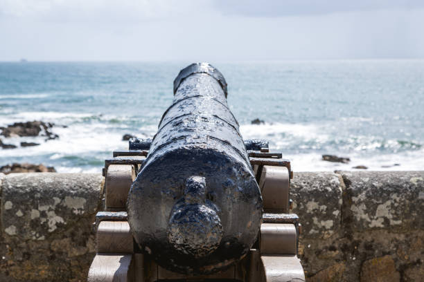 istock Old cannon on the Portuguese Fortress 821676082