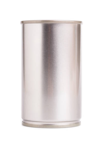 istock Single metal can isolated on white background 821687816