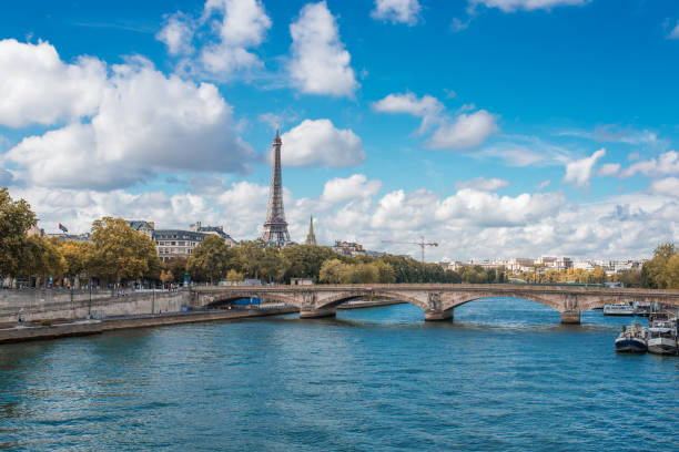 istock Eiffel Tower in Paris along the Seine 821691232
