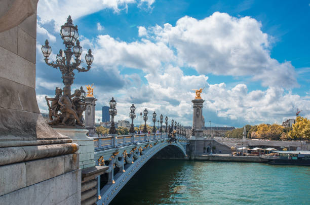 istock The Most Beautiful Bridge of Paris 821691464