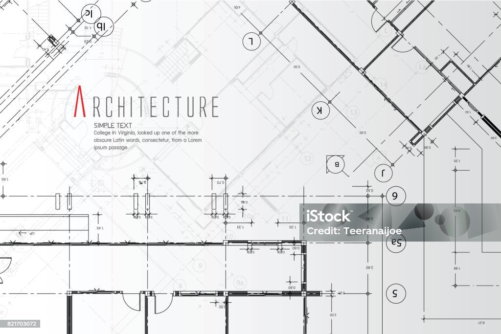 Arquitetura plano de fundo. - Vetor de Plano de arquitetura royalty-free