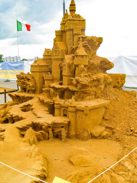 KOLOMENSKOYE, MOSCOW, RUSSIA - MAY 25, 2009: World Championship of Sand Sculpture \