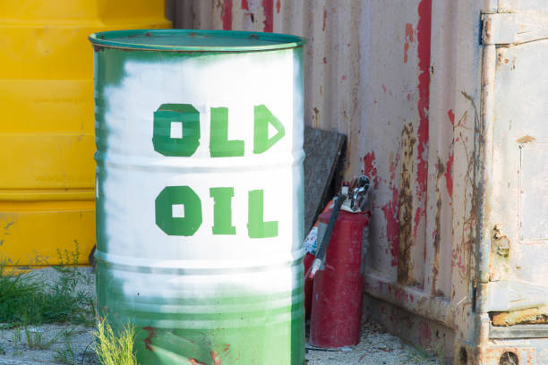 istock old oil barrel at race track 821705728
