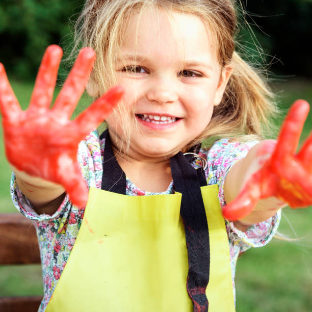 istock Kid Learning Painting Drawing Art Concept 821715616
