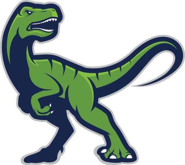 Raptor mascot logo Clipart picture of a raptor cartoon mascot logo character high school sports stock illustrations