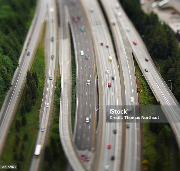 Vista Aérea Foto de stock y más banco de imágenes de Tráfico - Tráfico, Vista cenital, Transporte