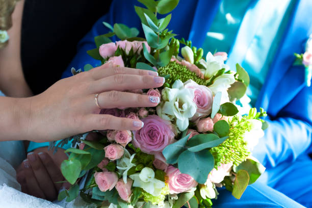 istock wedding colorful bright bouquet 821741520