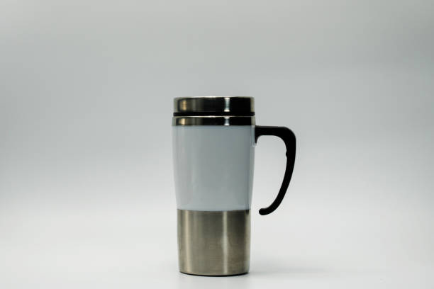 istock Thermos bottle isolated on white background 821742698
