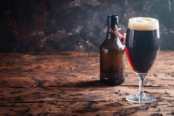 istock Glass of dark beer 821745970