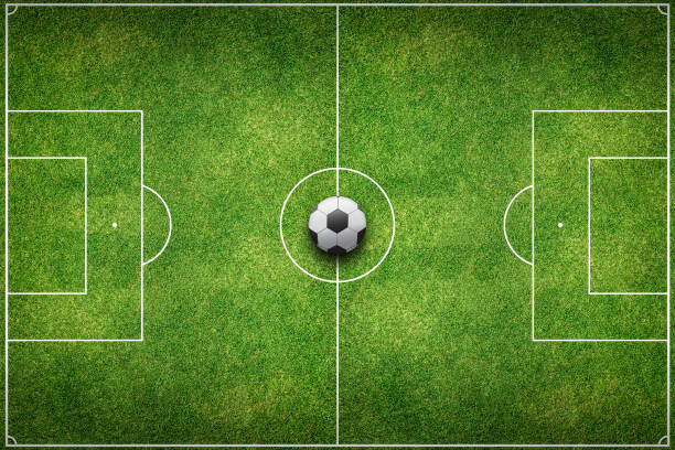 istock Green Football Stadium field 821751174