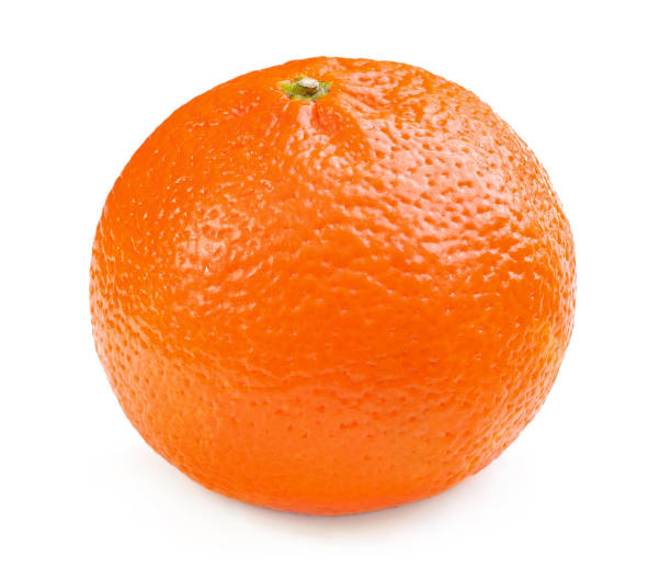 istock Juicy orange isolated on a white background. 821752988
