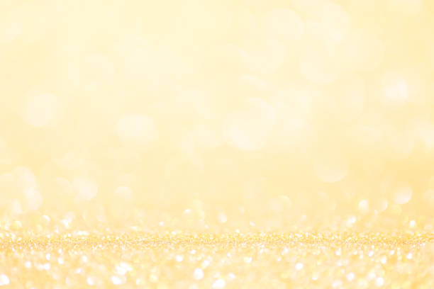 Luxury golden bokeh background. Magic christmas stock photo