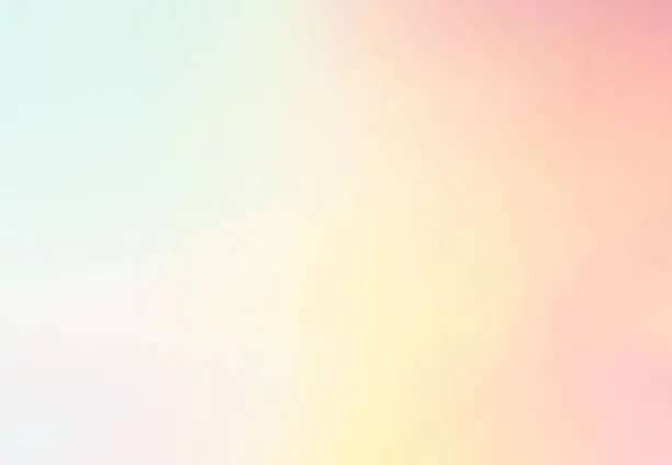 Vector illustration of Pastel Multi Color Gradient Vector Background,Simple form and blend with copy space contemporary background graphic. vector